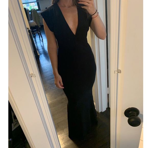 Norma Kamali | Dresses | Revolve X Revolve V Neck Rectangle Gown | Poshmark